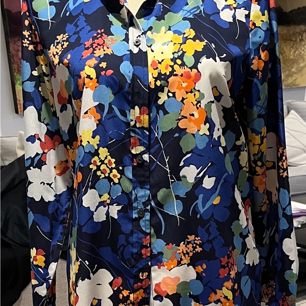 Banana Republic Multicolor Floral Shirt